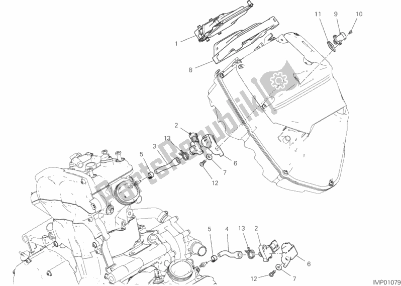 Toutes les pièces pour le Unité De Contrôle Moteur du Ducati Multistrada 1260 S ABS USA 2019